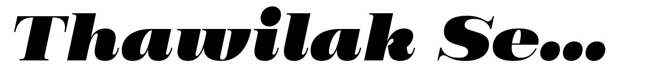 Thawilak Serif Black Italic
